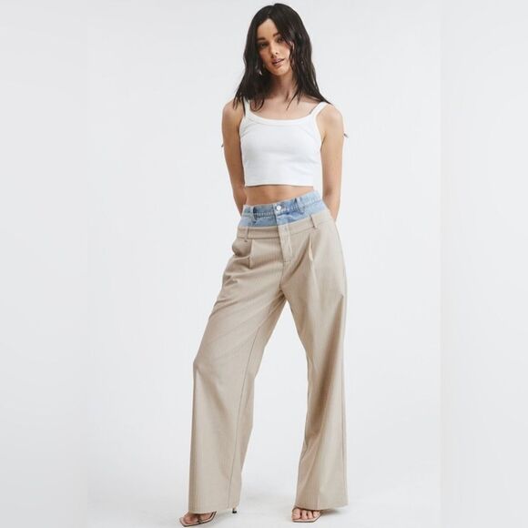 049. BILLIE TROUSERS- Beige - Picture 3 of 7